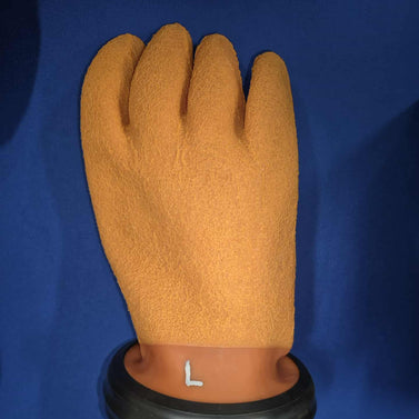 Heavy-Duty Signal Orange Latex Dry Gloves for Serious Divers